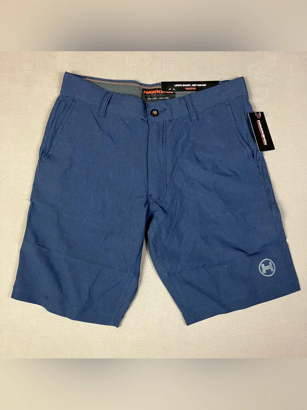 Hawke & Co. Men’s Size 30 Stretch Hybrid Performance Shorts Navy Blue NWT!